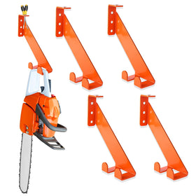 iulrtba 3-in-1 chainsaw holder mounted on wall for secure vertical storage