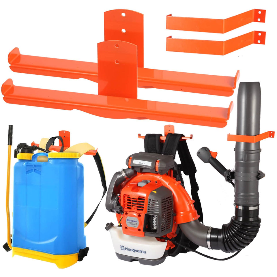 iulrtba backpack blower rack wall mount keeps gear organized and easily accessible