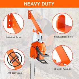 iulrtba chainsaw hanger with built-in tool holes for quick access