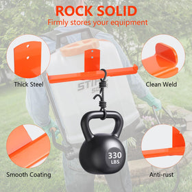 iulrtba heavy-duty 10-gauge steel rack withstands 330 lbs