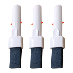 IUYYPU pool pumice stone with clip handle for easy pole attachment and reach.
