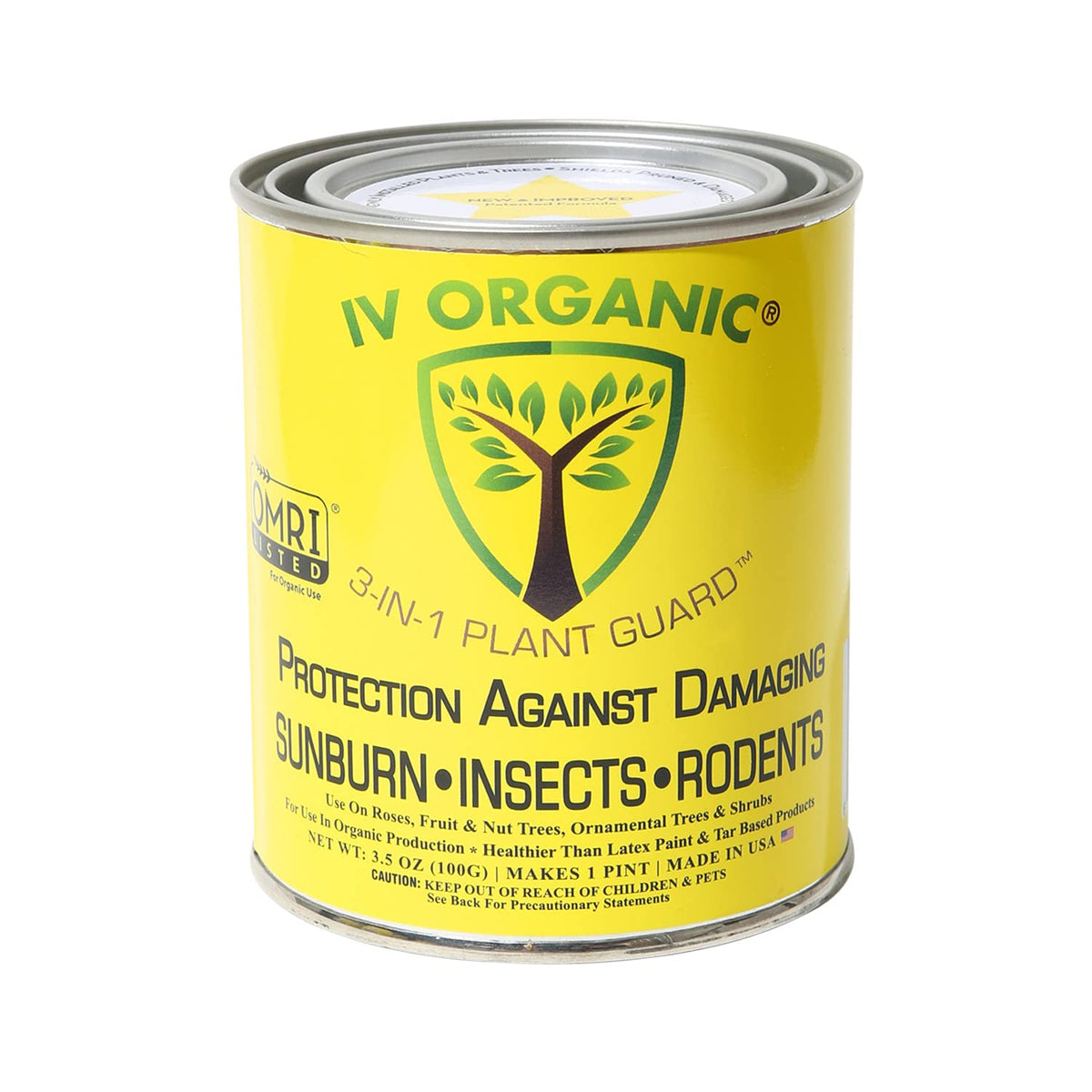 IV Organic 3-in-1 Plant Guard bottle shown for plant coverage and protection