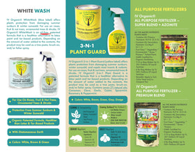 IV Organic 3-in-1 Plant Guard white variant on plants provides oil-free protection