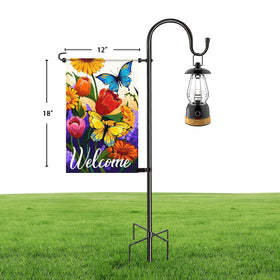IVOODi ergonomic easy-grip handles speed up flag stand setup.