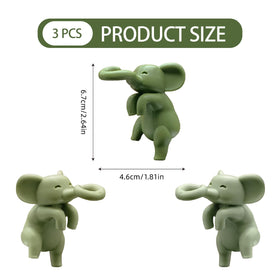 IVTLIF VVV elephant plant holder in moss green supports delicate cuttings in hydroponics.