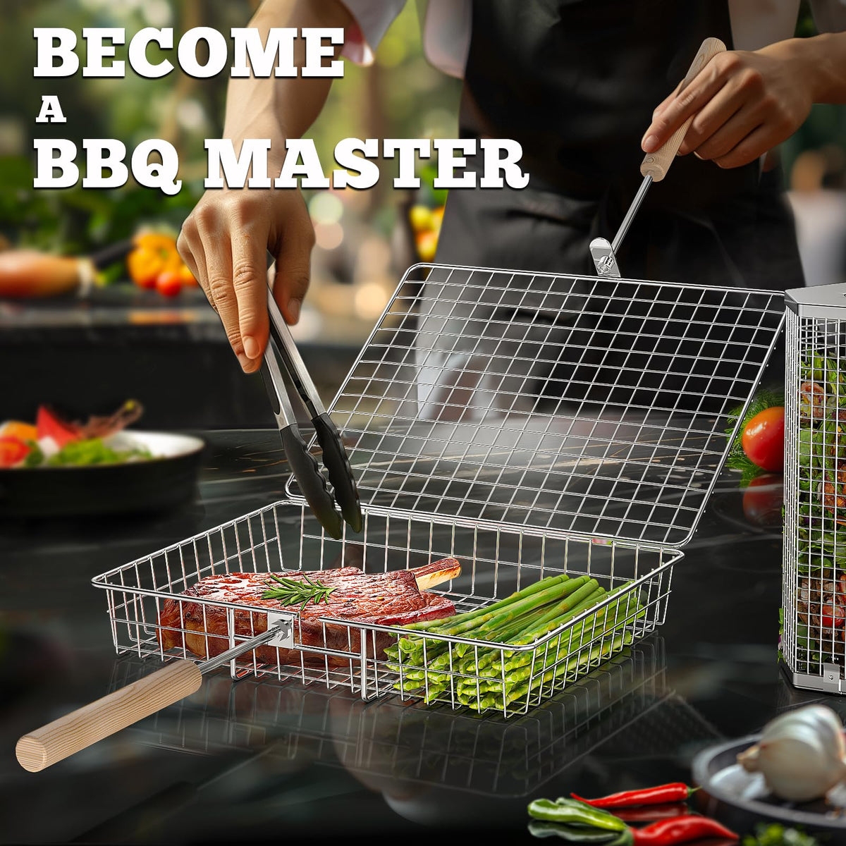 ivtivfu 304 stainless steel construction ensures durability and easy cleanup after cooking