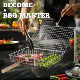 ivtivfu 304 stainless steel construction ensures durability and easy cleanup after cooking