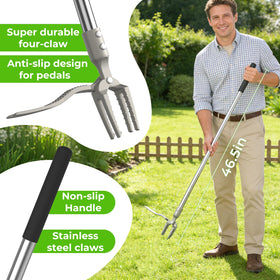 IVVIC dandelion root removal action extracts stubborn roots from soil