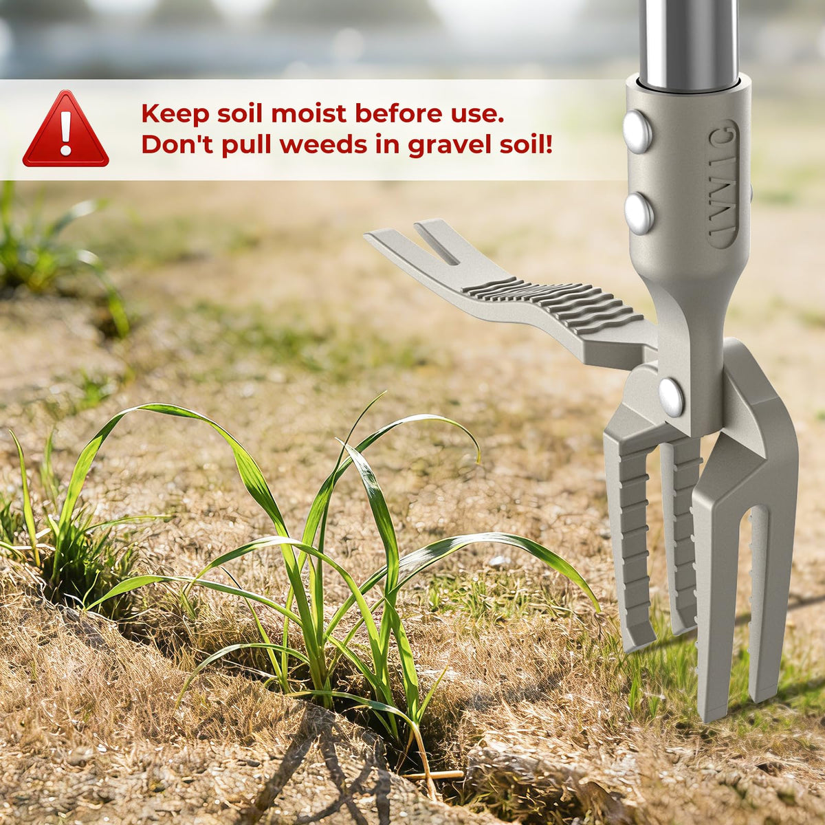 IVVIC versatile garden tool for lawn, beds, patio, and vegetable plots