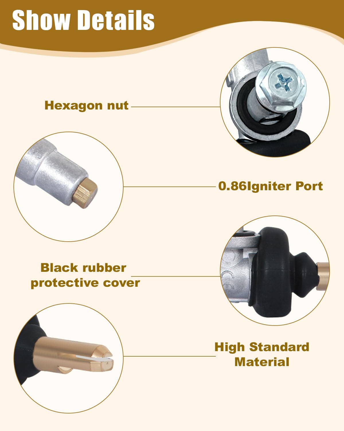 IWWFDD durable valve body for long-lasting grill performance