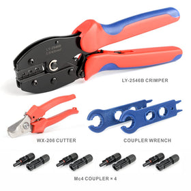 All-in-one IWISS iCrimp toolkit supports AWG14-10 setups for projects.