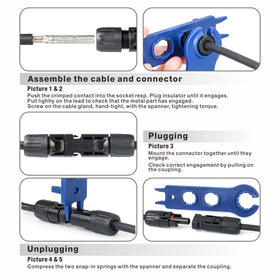 IWS4 connector spanners simplify securing Renogy and Amphenol connectors.