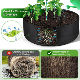 IWNTWY 24-inch diameter garden bed fits balconies for compact vegetable growing
