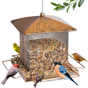 IWNTWY bird feeder with retro oriental shape enhances close birdwatching in the yard.