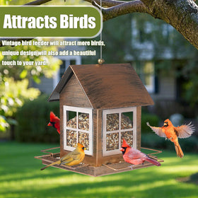 IWNTWY easy-fill, easy-clean bird feeder with wide opening.