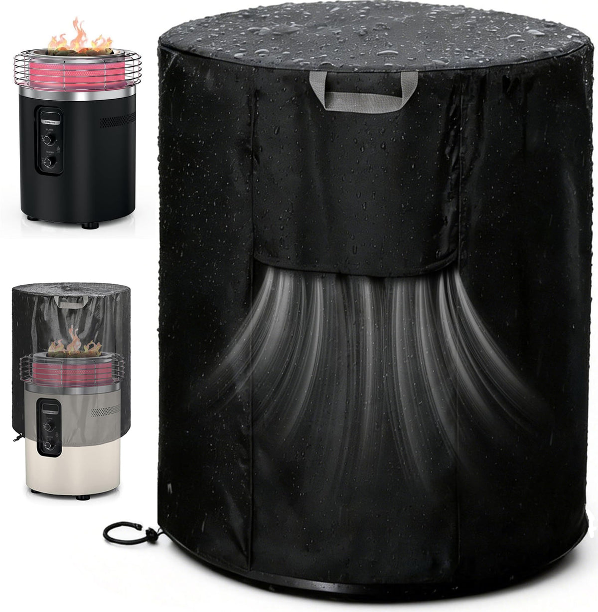 IWVE fire pit cover for Ninja Fireside360 provides weatherproof protection for year-round use.