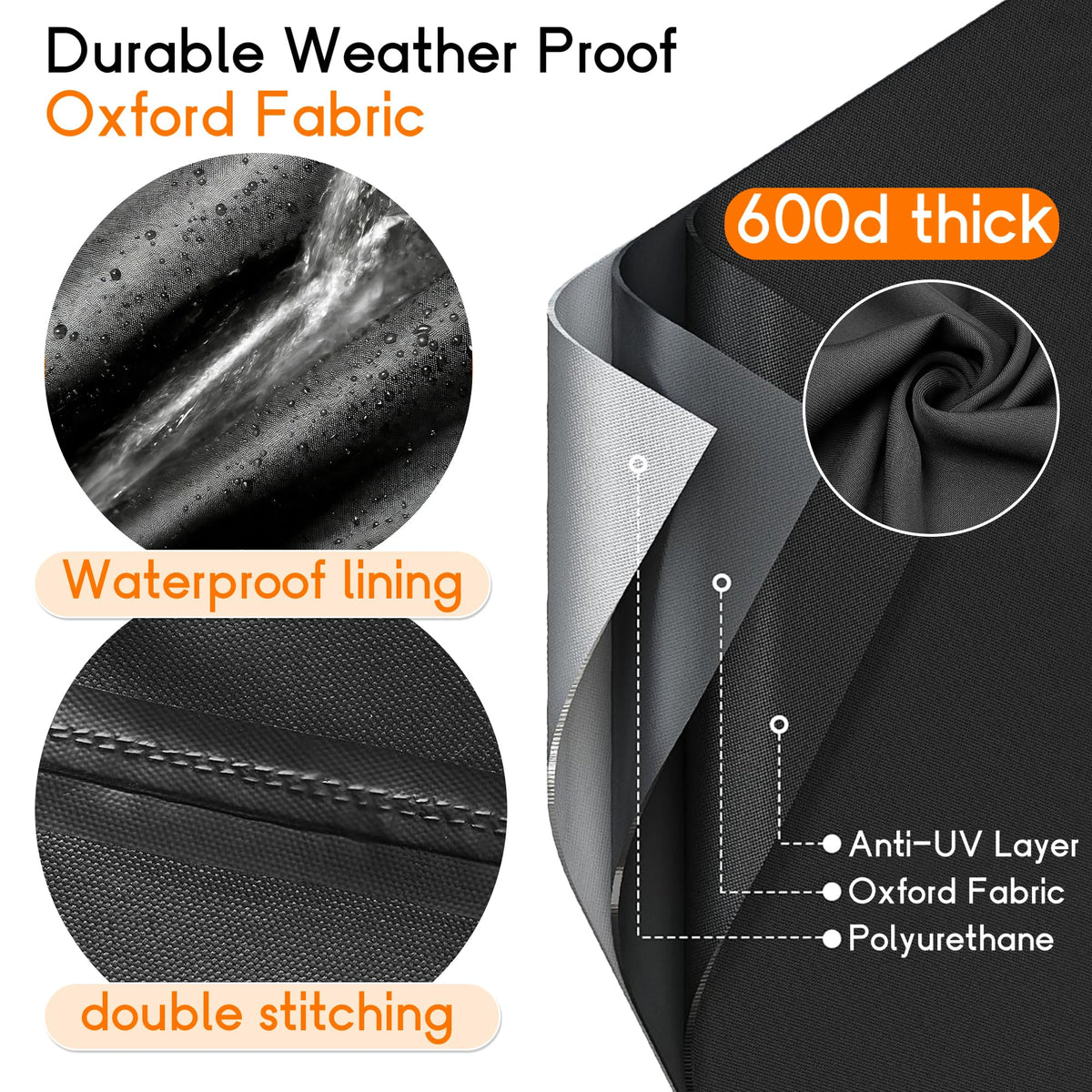 IWVE quad-layer protection shields your Ninja Fireside360 from rain and sun.