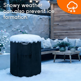 IWVE top handles simplify installation and removal of the cover.
