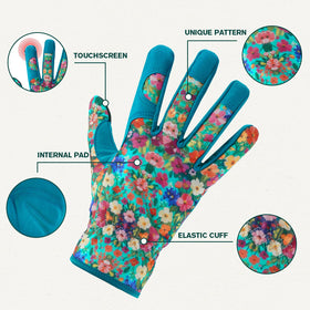 IYICLOTH breathable leather gloves with ergonomic fit for comfortable gardening