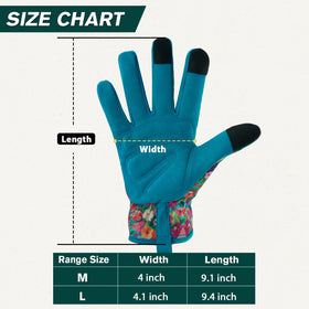 IYICLOTH floral-printed yard gloves ideal for planting and pruning