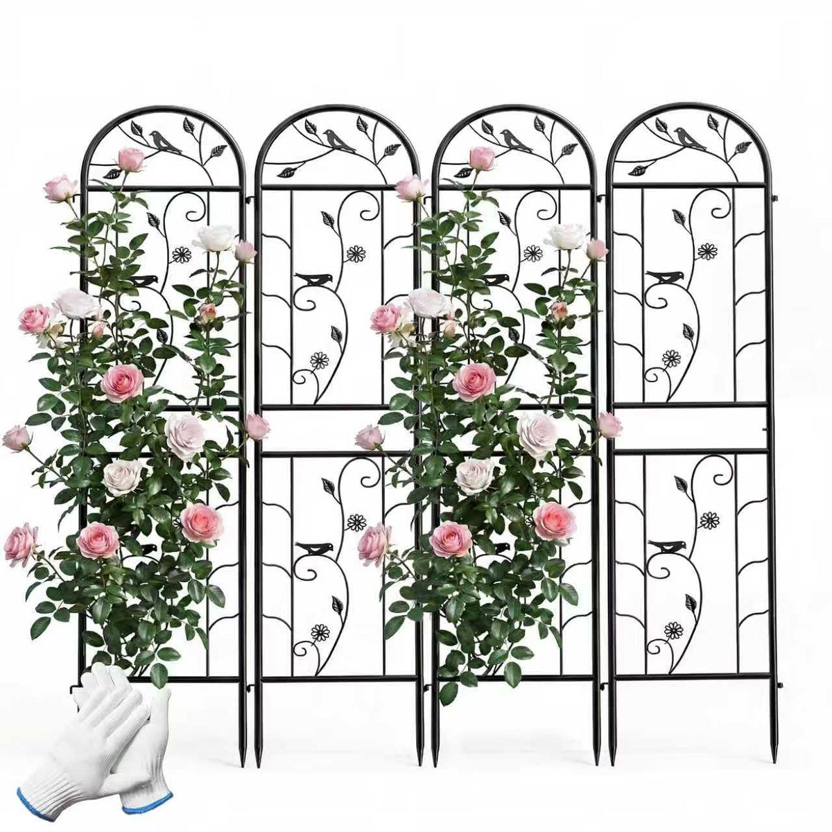 IYINIYI 4-pack trellis assembly side hook detail enables quick tool-free setup