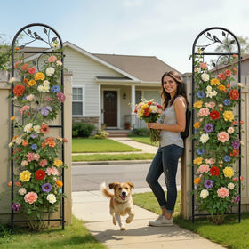 IYINIYI 4-pack decorative partition trellis brightens garden spaces