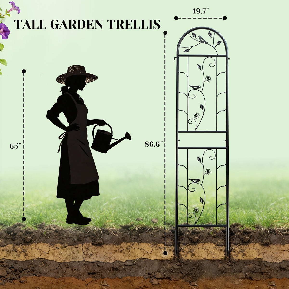 IYINIYI 4-pack versatile layouts for creative garden setups