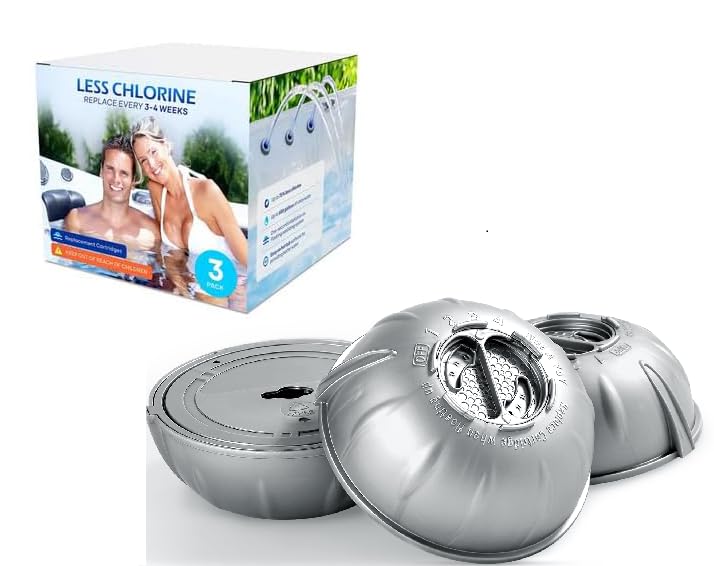 Izayoi Hot Tub SmartChler 3-pack cartridge front view for easy maintenance and cleaner water.