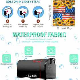 IZUS Mailbox wrap decor enhances yard and garden aesthetics.