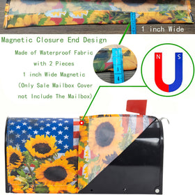 IZUS Patriotic mailbox cover suits Memorial Day and July 4th celebrations.