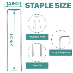 Jaciry galvanized steel stakes closeup: heavy-duty strength ideal for wind-resistant anchoring.