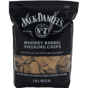 Close-up of barrel-aged chips delivering distinctive whiskey oak aroma.