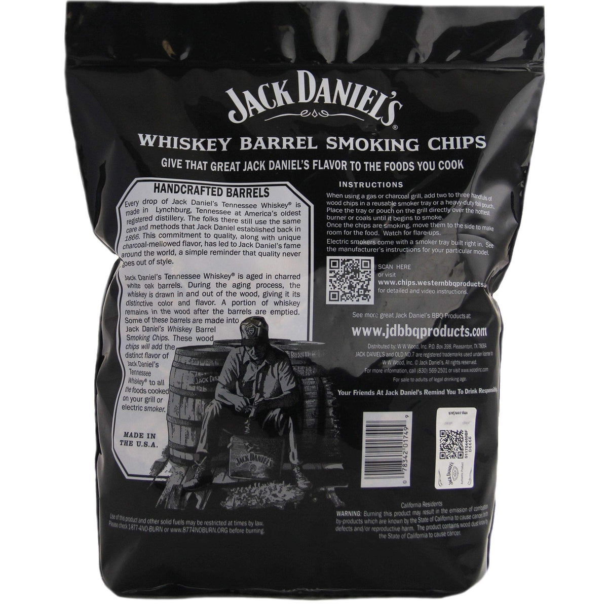 Beef brisket slow-smoked with genuine Jack Daniel's chips.