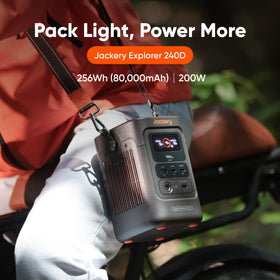 Jackery Explorer 240D included accessories and user manual.