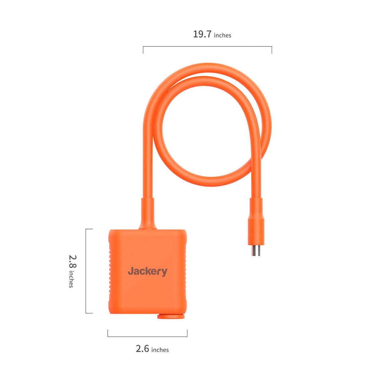 Jackery solar-series connector features fire-resistant wire for outdoor use.