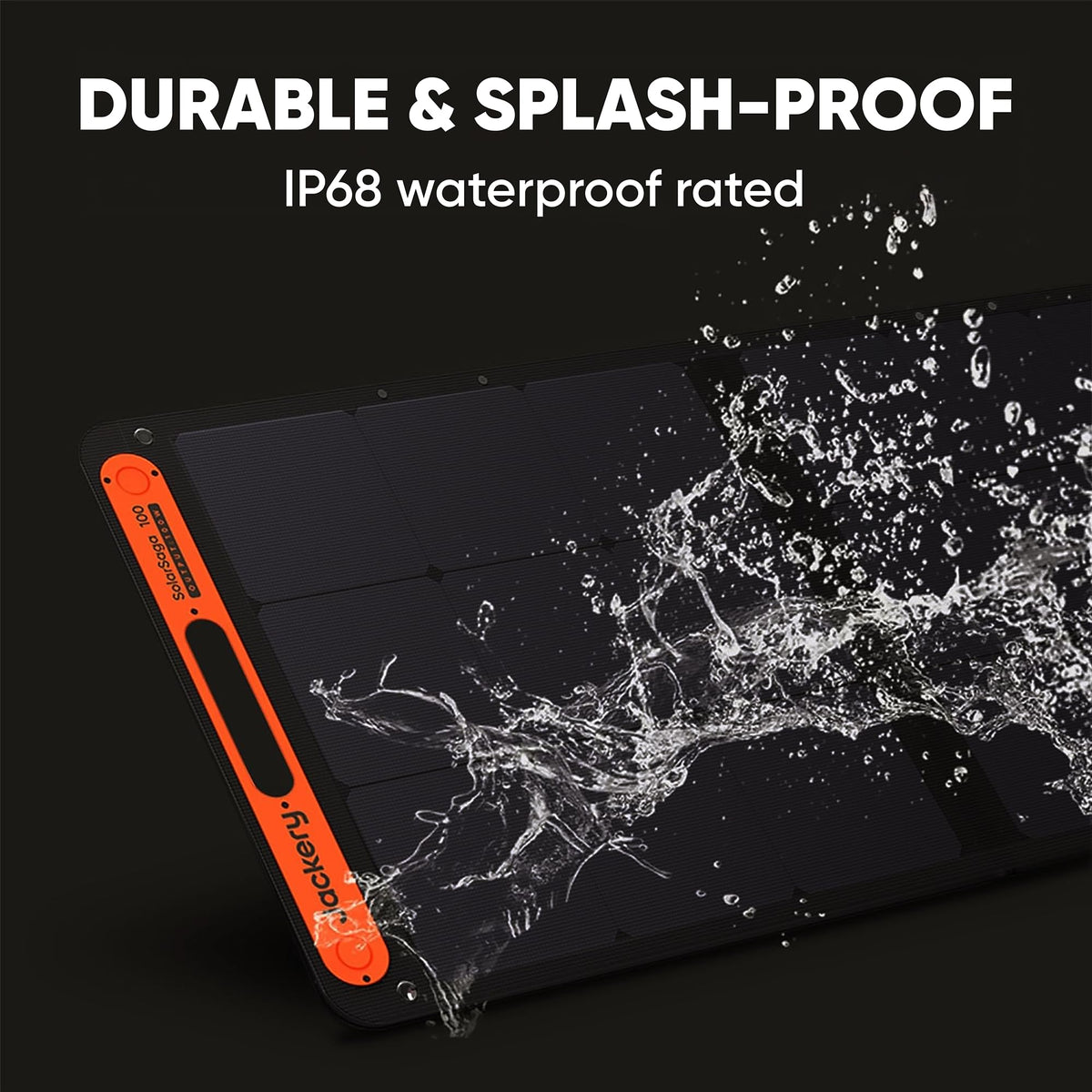 Jackery SolarSaga 100W ports enable USB-A, USB-C on the go