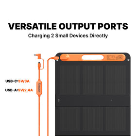 Jackery SolarSaga 200W quick setup demonstrating 10-second deployment.