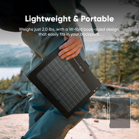 Jackery SolarSaga 40W Air bifacial generation captures sunlight from both sides for efficiency
