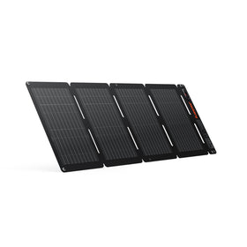 Jackery SolarSaga 40W Air folded book-sized panel ideal for backpacks and hiking