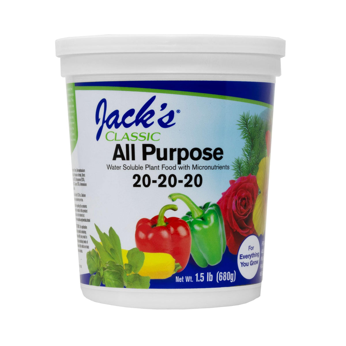 Jack's Classic all-purpose 20-20-20 powder dissolving for root feeding