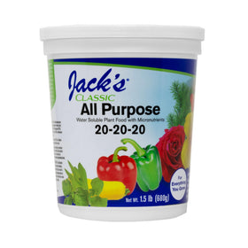 Jack's Classic all-purpose 20-20-20 powder dissolving for root feeding