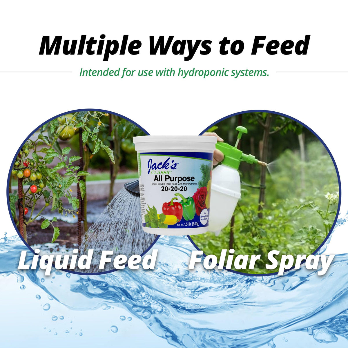 Jack's Classic in outdoor vegetable garden for green-up