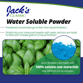 Jack's Classic powder being dissolved for root feeding