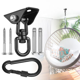 JACNITAD hammock hanging kit with 360-degree rotation for tangle-free setup