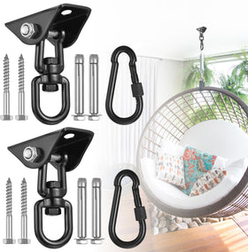 JACNITAD hammock hanging kit base installation shows secure ceiling mounting.