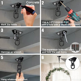 JACNITAD wood beam mount for sturdy indoor installation