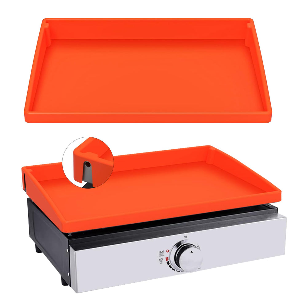Jacooxi 17-inch griddle cover mat top view for full-coverage protection.