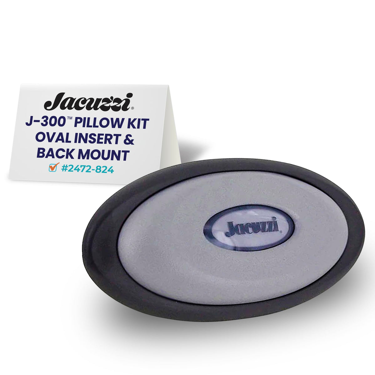 Jacuzzi J-300 oval pillow insert provides neck support for long soaks