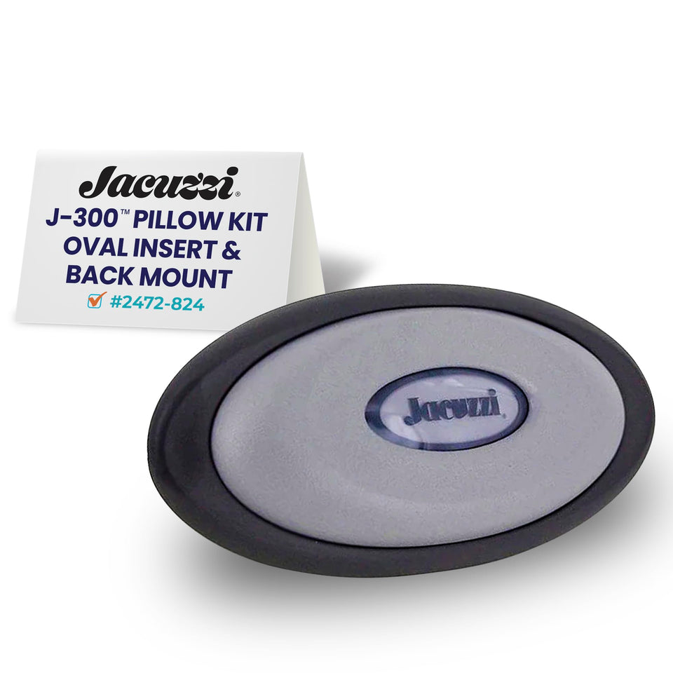 Jacuzzi J-300 oval pillow insert provides neck support for long soaks