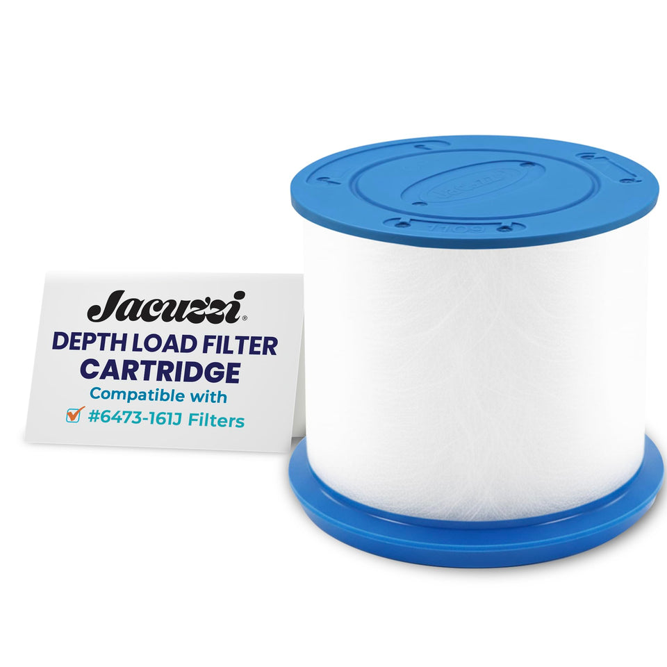 Jacuzzi ProClarity depth-load filter showing ultra-fine filtration for crystal-clear water